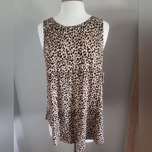 Old Navy animal print swing tank size L